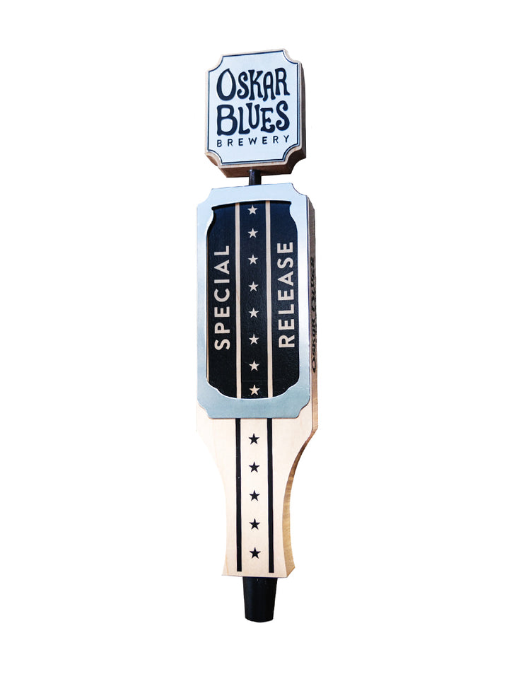 Oskar Blues custom molded tap handle by Knotty Taps